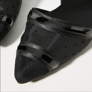 NWOB Jeffrey Campbell Enrich Mesh Polka Flats